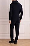 Men's blue walking suit Cesare di Napoli - 45% wool, 30% viscose, 25% cashmere. Country of manufacture: Italy. Care: specialized cleaning - photo 4