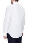  Men's white cotton shirt Alessandro Gherardi - 100% cotton. Closure: buttons. Country of origin: Italy. Care: specialized cleaning - photo 4