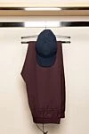 Blue cashmere cap for men Svevo - logo. 100% cashmere. Country of manufacture: Italy. Care: specialized cleaning - photo 6