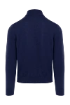 Cashmere troyer blue men's Cesare di Napoli - 100% cashmere. Closure: zipper. Country of manufacture: Italy. Care: specialized cleaning - photo 6