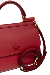 Dolce & Gabbana Women's red genuine leather bag - branded plate with two types of galvanic coating. 100% genuine leather. Handle: Handle and detachable adjustable shoulder strap. inside pocket. hidden magnet. Country of manufacture: Italy. Care: specialized cleaning - photo 5