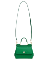 Women's calfskin bag green Dolce & Gabbana - branded plate with two types of galvanic coating. 100% Dauphine calfskin:. Dimensions: 18.5 ? 20 ? 10 cm (height ? length ? width). Handle: Handle and removable, adjustable shoulder strap in Dauphine calfskin. inside pocket. double hidden magnet. Country of manufacture: Italy. Care: specialized cleaning - photo 6