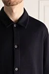 Loro Piana Костюм прогулочный мужской синий - 51% хлопок, 40% шелк, 9% кашемир. пуговицы. Страна производитель: Италия. Уход: специализированная чистка - фото 5