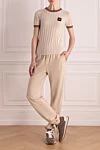 Брюки из кашемира бежевые женские Loro Piana - 100% кашемир. кулиска. два боковых кармана. Страна производитель: Италия. Уход: специализированная чистка - фото 2