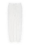 Loro Piana Брюки из хлопка белые женские - 100% хлопок. кулиска. два боковых кармана. Страна производитель: Италия. Уход: специализированная чистка - фото 1