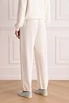 Брюки из хлопка белые женские Loro Piana - 100% хлопок. кулиска. два боковых кармана. Страна производитель: Италия. Уход: специализированная чистка - фото 4