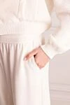 Loro Piana Брюки из хлопка белые женские - 100% хлопок. кулиска. два боковых кармана. Страна производитель: Италия. Уход: специализированная чистка - фото 5