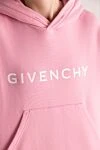 Givenchy Худи из хлопка женский розовый - логотип. капюшон. Состав:100% хлопок. Карман: один карман. Страна производитель: Франция. Уход: специализированная чистка - фото 5