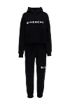 Givenchy Walking suit made of cotton for women black - logo. hood. 100% cotton,. Closure: zipper. two side pockets. Country of origin: Italy. Care: specialized cleaning - photo 1