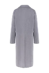 P.A.R.O.S.H. Women's gray wool and cashmere coat - 90% wool, 10% cashmere. Closure: buttons. two side pockets. Country of manufacture: Italy. Care: specialized cleaning - photo 7