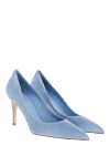 Le Silla Women's blue suede heels - 100% suede. Heel height: 80 mm. Country of manufacture: Italy. Care: specialized cleaning - photo 3