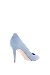 Women's blue suede heels Le Silla - 100% suede. Heel height: 80 mm. Country of manufacture: Italy. Care: specialized cleaning - photo 4