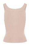 Women's pink viscose and polyamide top D.Exterior - 86% viscose, 14% polyamide. Country of manufacture: Italy. Care: specialized cleaning - photo 6