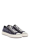 Valentino Cotton and polyester sneakers for men, blue - brand logo. 87% cotton, 13% polyester. Closure: lace. Country of manufacture: Italy. Care: specialized cleaning - photo 3