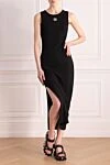 Black cotton and elastane knitted dress Loewe - logo. 98% cotton, 2% elastane. Closure: zipper. Country of origin: Spain. Care: specialized cleaning - photo 2