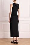 Black cotton and elastane knitted dress Loewe - logo. 98% cotton, 2% elastane. Closure: zipper. Country of origin: Spain. Care: specialized cleaning - photo 4