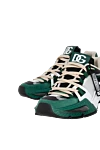 Dolce & Gabbana Sneakers made of leather and nylon for men green - label with logo. 100% calfskin, nylon, suede. rubber. Closure: laces. Country of manufacture: Italy. Care: specialized cleaning - photo 5