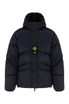 Stone Island Black polyamide down jacket for men - brand logo. hood. 100% polyamide. Closure: zipper. two front pockets. Insulation: down. Country of manufacture: Italy. Care: specialized cleaning - photo 1