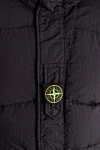 Stone Island Black polyamide down jacket for men - brand logo. hood. 100% polyamide. Closure: zipper. two front pockets. Insulation: down. Country of manufacture: Italy. Care: specialized cleaning - photo 5