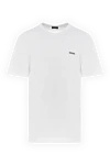 Ermenegildo Zegna Cotton T-shirt for men white - brand logo. 100% cotton. Country of manufacture: Italy. Care: specialized cleaning - photo 1