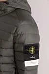 Stone Island Ерлерге арналған көк полиамидті күрте - Декорация: бренд логотипі. Қосымша: сорғыш. Құрамы: 100% полиамид. Жабу: найзағай. Қалталар: екі алдыңғы қалта. Шығарылған елі: Италия. Күтім: арнайы тазалау - фото 5