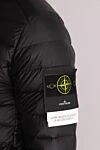 Stone Island Black polyamide jacket for men - brand logo. hood. 100% polyamide. Closure: zipper. two front pockets. Country of manufacture: Italy. Care: specialized cleaning - photo 5