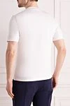 Men's white cotton T-shirt Brunello Cucinelli - brand logo. 100% cotton. Country of manufacture: Italy. Care: specialized cleaning - photo 4