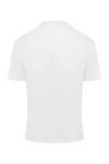 Brunello Cucinelli Men's white cotton T-shirt - brand logo. 100% cotton. Country of manufacture: Italy. Care: specialized cleaning - photo 5