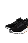Brunello Cucinelli Sneakers made of textile for men black - 100% cotton. Closure: laces. Country of manufacture: Italy. Care: specialized cleaning - photo 5
