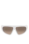 Balmain Women's sunglasses white - logo on frame . plastic. brown. Country of manufacture: Italy. Care: specialized cleaning - photo 1