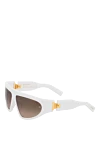 Balmain Women's sunglasses white - logo on frame . plastic. brown. Country of manufacture: Italy. Care: specialized cleaning - photo 3