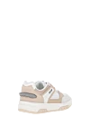 Sneakers made of genuine leather for women, beige MSGM - brand logo. 100% genuine leather. Closure: laces. Country of manufacture: Italy. Care: specialized cleaning - photo 4