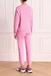 Women's pink walking suit made of cotton MSGM - brand logo. 100% cotton. Cutmans: two side pockets. Country of manufacture: Italy. Care: specialized cleaning - photo 4