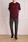 Men's dark gray jeans with a 3D logo on the back Stefano Ricci - 42% cotton, 54% polyester, 4% elastane. zipper, button. two side, two back pockets. Country of origin: Italy. Care: specialized cleaning - photo 2