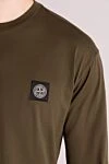 Stone Island Свитшот из хлопка мужской коричневый - логотип бренда. 100% хлопок. Страна производитель: Италия. Уход: специализированная чистка - фото 5