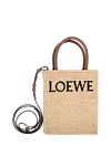 Сумка повседневная из соломки женская желтая Loewe - логотип бренда. 100% соломка. . Страна производитель: Испания. Уход: специализированная чистка - фото 6