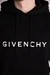 Givenchy Худи из хлопка мужское черное - логотип бренда. капюшон. 100% хлопок. Страна производитель: Франция. Уход: специализированная чистка - фото 5