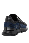 Men's blue polyester and polyamide sneakers Givenchy - brand logo. 71% polyester, 29% polyamide. Closure: laces, zipper. Country of manufacture: Italy. Care: specialized cleaning - photo 4