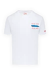 MC2 Saint Barth White cotton T-shirt for men - car drawing. 100% cotton. Country of manufacture: Italy. Care: specialized cleaning - photo 1