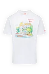 MC2 Saint Barth White cotton T-shirt for men - castle pattern. 100% cotton. Country of manufacture: Italy. Care: specialized cleaning - photo 1