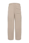 Beige cotton trousers for men Stone Island - brand logo. 100% cotton. Closure: button, zipper. two front, two side, one back pocket. Country of manufacture: Italy. Care: specialized cleaning - photo 6