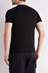 Men's black cotton T-shirt Stone Island - brand logo . 100% cotton. Country of manufacture: Italy. Care: specialized cleaning - photo 4