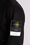 Stone Island Black cotton jacket for men - brand logo. 100% cotton. zipper, buttons. two side pockets. Country of origin: Italy . Care: specialized cleaning - photo 5