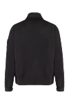 Black cotton jacket for men Stone Island - brand logo. 100% cotton. zipper, buttons. two side pockets. Country of origin: Italy . Care: specialized cleaning - photo 6