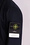 Stone Island Blue cotton jacket for men - brand logo. 100% cotton. zipper, buttons. two side pockets. Country of manufacture: Italy. Care: specialized cleaning - photo 5