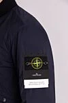 Stone Island Men's blue polyamide and elastane jacket - brand logo. 89% polyamide, 11% elastane. Closure: zipper. two side pockets. Country of manufacture: Italy. Care: specialized cleaning - photo 5