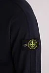 Stone Island Кофта спортивная из хлопка синяя мужская - логотип бренда. 100% хлопок. молния. Страна производитель: Италия . Уход: специализированная чистка - фото 5