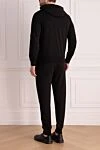 Men's black walking suit made of cotton and elastane Ermenegildo Zegna - 95% cotton, 5% elastane. Closure: zipper. two side pockets. Country of manufacture: Italy. Care: specialized cleaning - photo 4