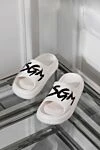 Шлепанцы из резины белые женские MSGM - логотип бренда. резина. . Страна производитель: Италия . Уход: специализированная чистка - фото 6