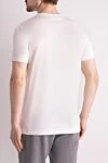 Cotton T-shirt for men white Dolce & Gabbana - brand logo. 100% cotton. Country of manufacture: Italy. Care: specialized cleaning - photo 4